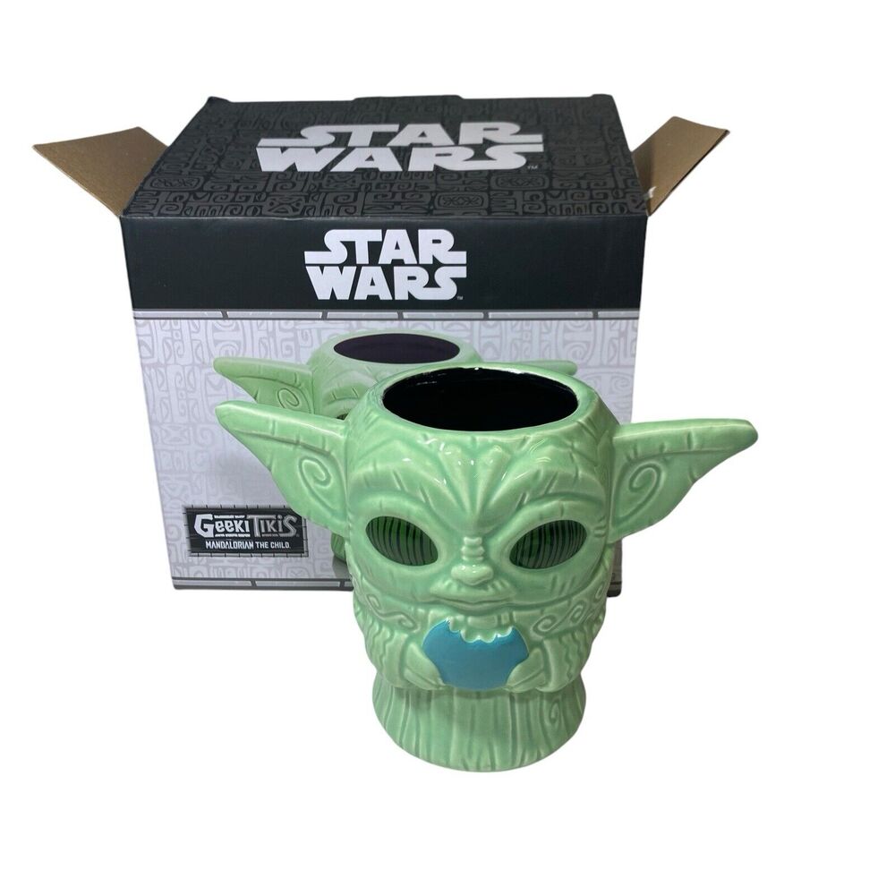 NIB 16oz Geeki Tikis Star Wars Mandalorian THE CHILD Baby Yoda Grogu NEW